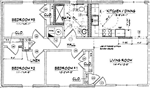 3 Bedroom / 1 Bath- 860 Sq. Ft.*